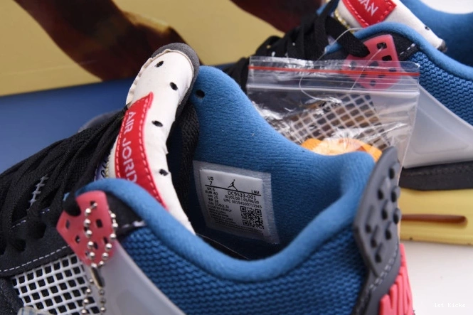 1st Kicks DC9533-001 OFF JORDAN 4 NOIR UNION RETRO AIR 0803